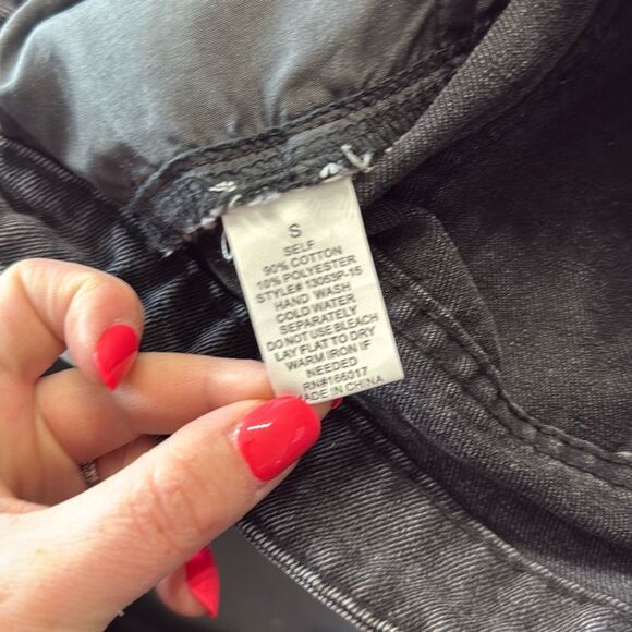 Pink Lily Black Rhinestone Fringe Festival Shorts Size Small - Picture 5 of 5